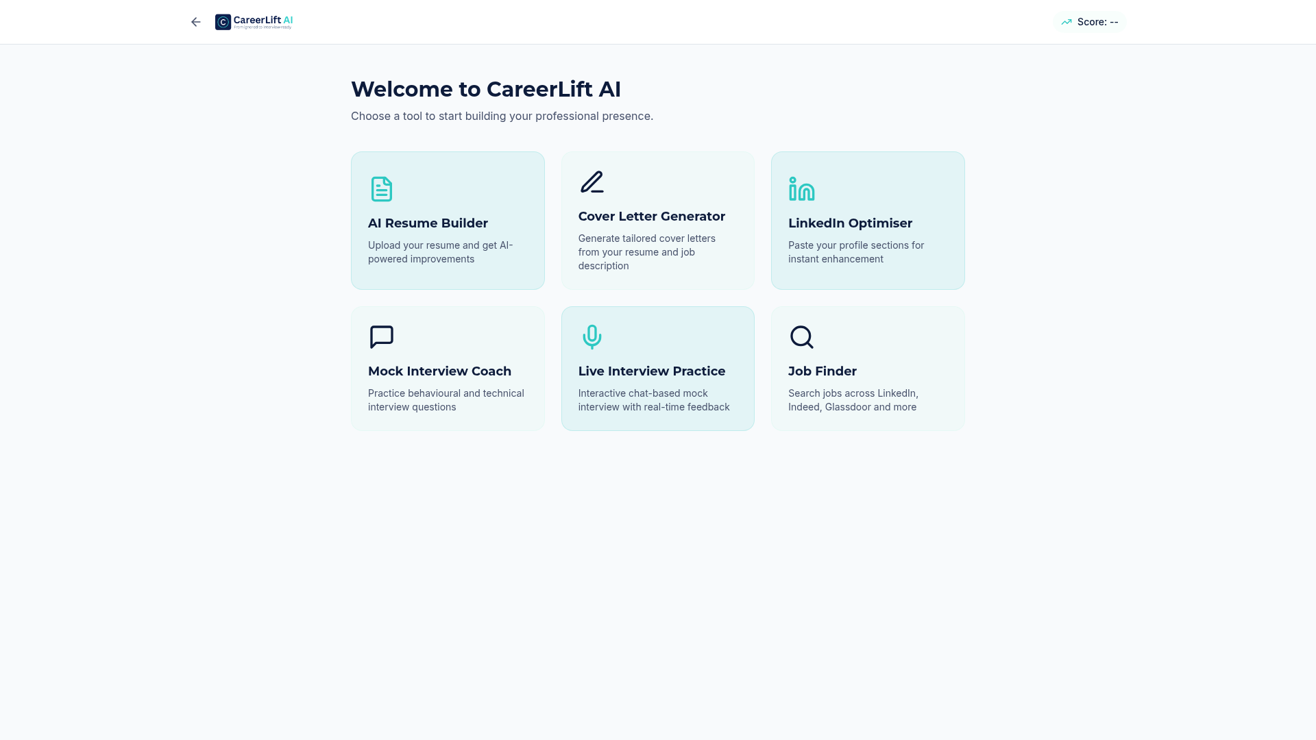 CareerLift AI website preview