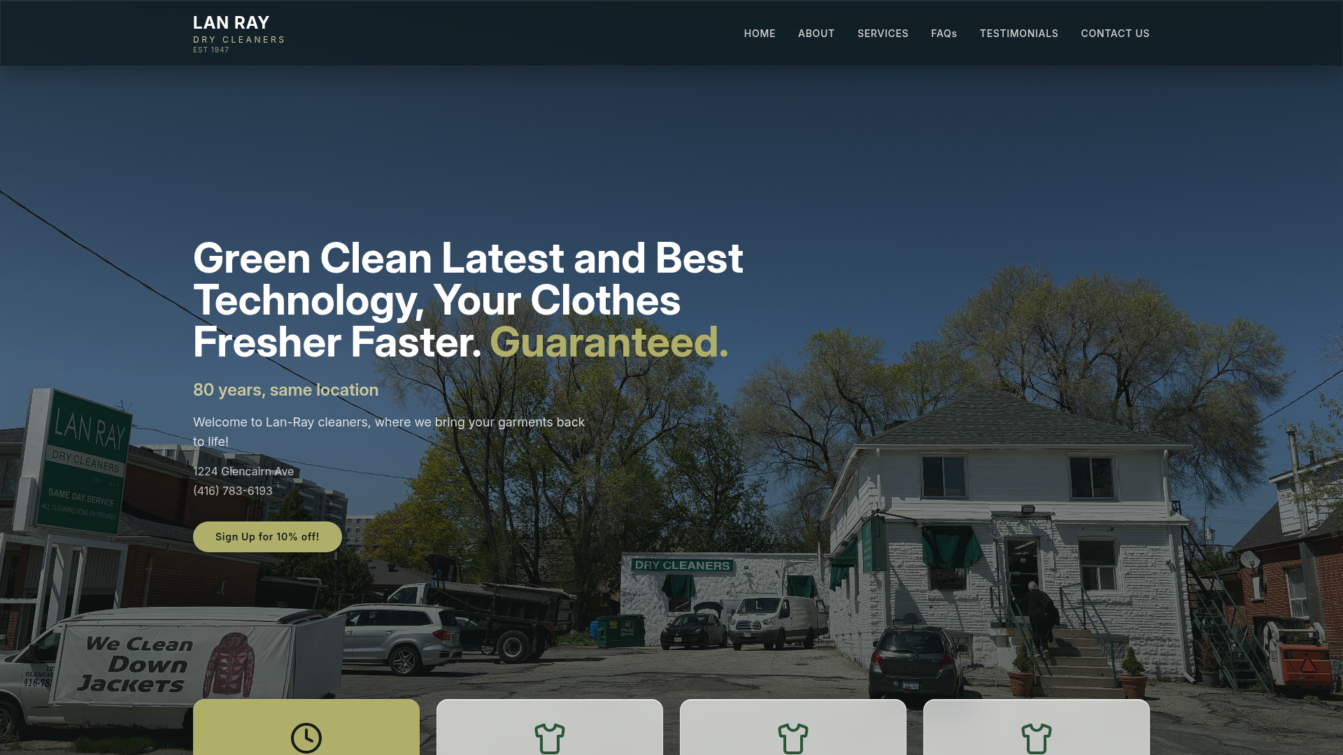 Lanray website preview